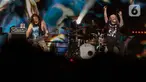 Penampilan grup band asal Amerika Suicide Silence saat tampil pada Festival musik hammersonic 2024 di Pantai Carnaval Ancol, Jakarta, Minggu (5/5/2024). (Liputan6.com/Herman Zakharia)
