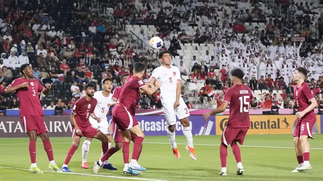 Timnas Qatar U-23 Vs Timnas Indonesia U-23 di Piala Asia U-23 2024.