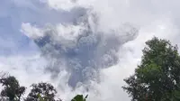 Erupsi Gunung Marapi. (Liputan6.com/ Novia Harlina)