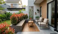 8 Ide Teras Rumah Tipe 36 dengan Pucuk Merah Tanpa Terlihat Sempit, Sejuk dan Menenangkan