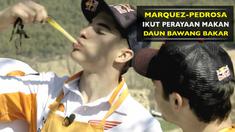 Duet Repsol Honda, Marc Marquez dan Dani Pedrosa ikut perayaan makan daun bawang bakar (calcotada) di Spanyol.