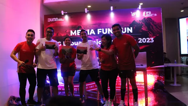 Indonesia Financial Group (IFG) menggelar Media Fun Run dalam rangka road to IFG Labuan Bajo Marathon 2023 (IFG LBM) pada 4 November mendatang. (Dok IFG)