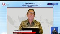 Kepala Eksekutif Pengawas Pasar Modal, Keuangan, Derivatif, dan Bursa Karbon (KE PMDK) Otoritas Jasa Keuangan (OJK) Inarno Djajadi, dalam konferensi pers RDKB OJK, ditulis Selasa (3/6/2025). (Tira/Liputan6.com)