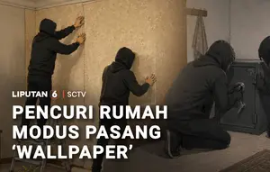 Pencuri Rumah Modus Pasang Wallpaper