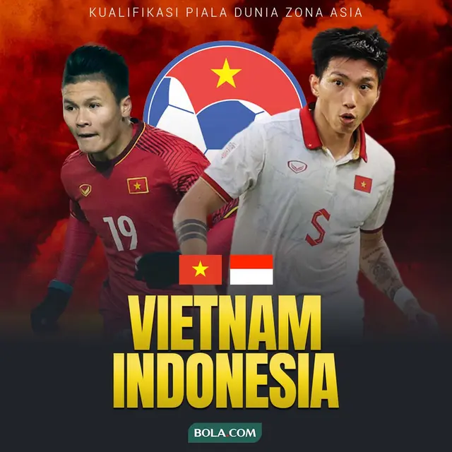 Kualifikasi Piala Dunia 2026 - Vietnam Vs Timnas Indonesia - Pemian Vietnam Nguyen Quang Hai dan Doan Van Hau