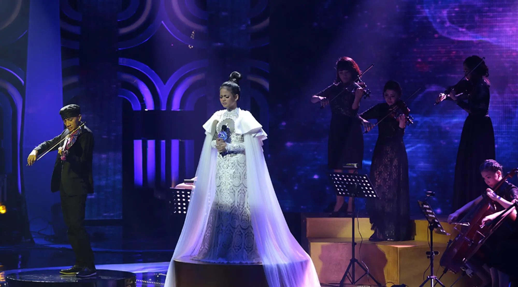 Puri di Konser Kemenangan D'Academy 4 (Deki Prayoga/Bintang.com)