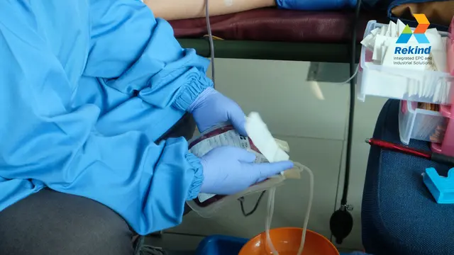 PT Rekayasa Industri (Rekind) menggandeng Palang Merah Indonesia (PMI) Provinsi DKI Jakarta dan Puskemas Pancoran, Jakarta Selatan