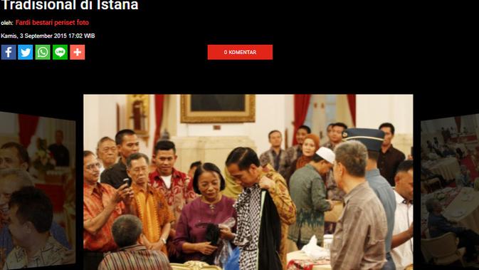Penelusuran Klaim Presiden Jokow Mengukur Baju Karya Ivan Gunawan untuk Menjadi Juri Dangdut Akademi Indosiar