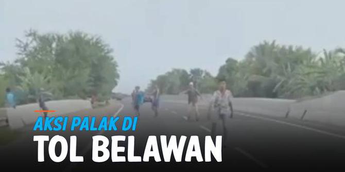VIDEO: Viral, Sopir Truk Dilempari Batu dan Dipalak di Tol Belawan Medan