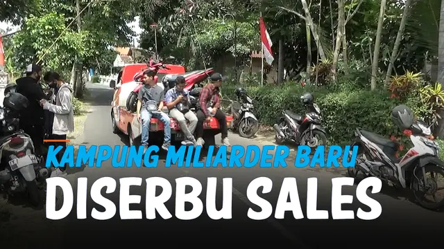 VIDEO: Kampung Miliarder Baru di Sleman Diserbu Sales