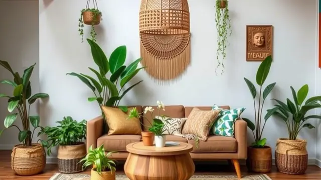 dekor rumah gaya bohemian (ilustrasi by qwen.ai)