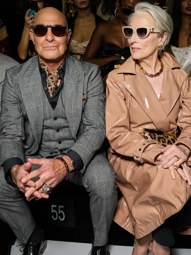 Momen Ikonik Meryl Streep Bertemu Inspirasi The Devil Wears Prada, Anna Wintour di Milan Fashion Week