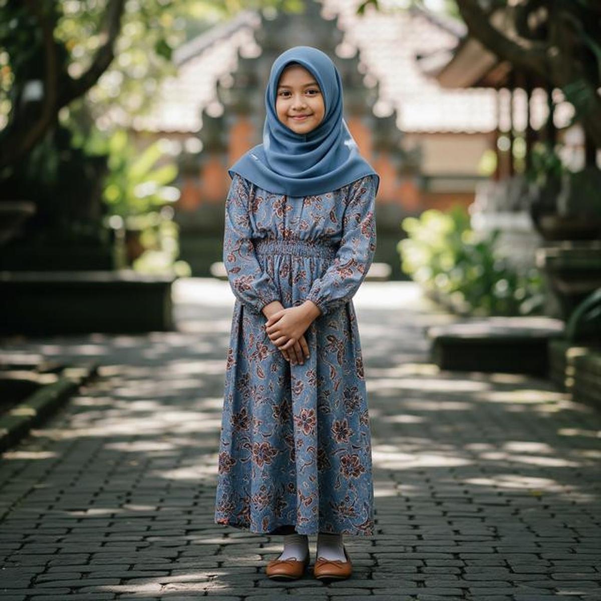 8 Model Gamis Batik Anak Perempuan Lengan Panjang, Nyaman untuk Berbagai Acara