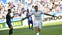 Gelandang Real Madrid, Dani Ceballos. (AP/Alvaro Barrientos)