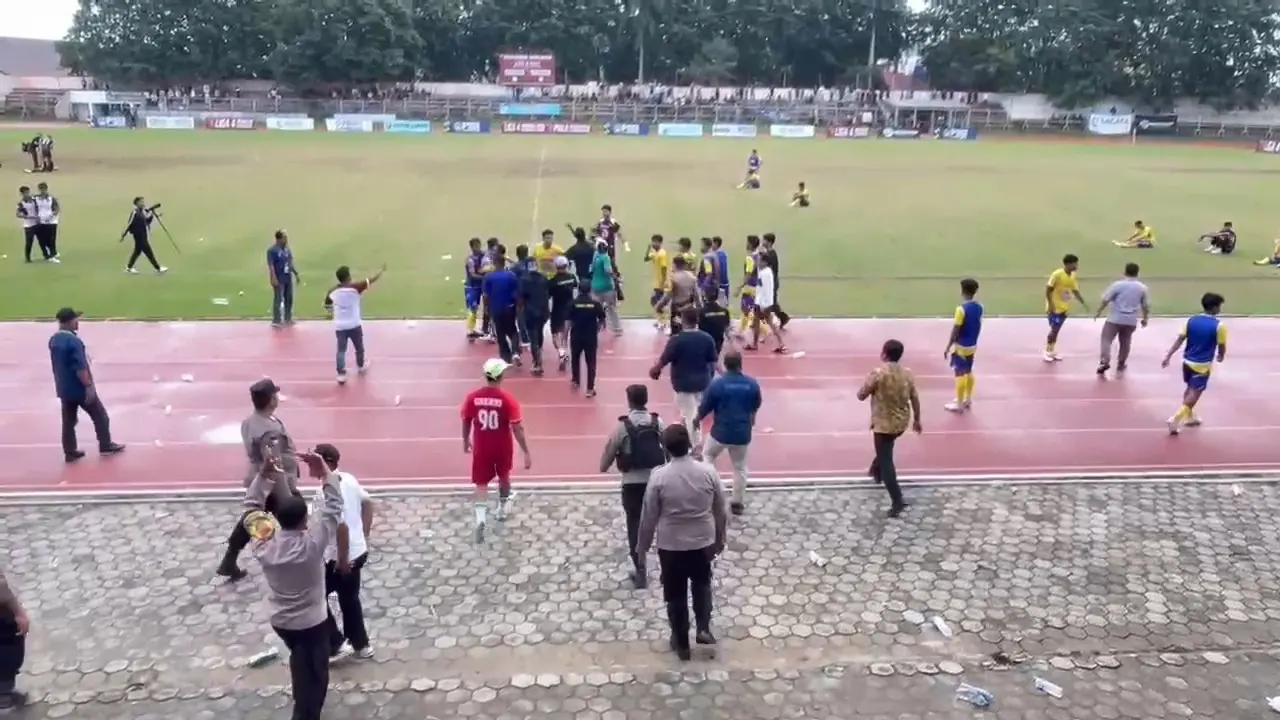 Final Liga 4 Lampung 2026 Ricuh