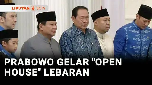 VIDEO: Momen Prabowo Lebaran Bersama Pejabat dan Sejumlah Tokoh