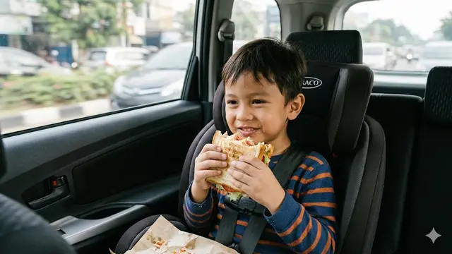 makan di mobil