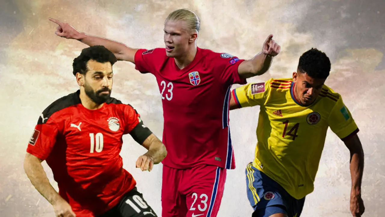 Ilustrasi - Mohamed Salah, Erling Haaland, Luis Diaz