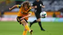 3. Fabio Silva (Wolverhampton) - Penyerang berusia 17 tahun ini menjadi rekrutan anyar Wolverhampton pada musim ini. Fabio Silva disebut-sebut sebagai next Cristiano Ronaldo. (AFP/Catherine Ivill/pool)