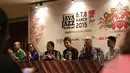Konferensi pers Java Jazz Festival 2015 di Jakarta, Rabu (4/3). Festival ber tema "Exploring Indonesia" tersebut akan menampilkan sejumlah artis Internasional dan Nasional. (Liputan6.com/Faizal Fanani)