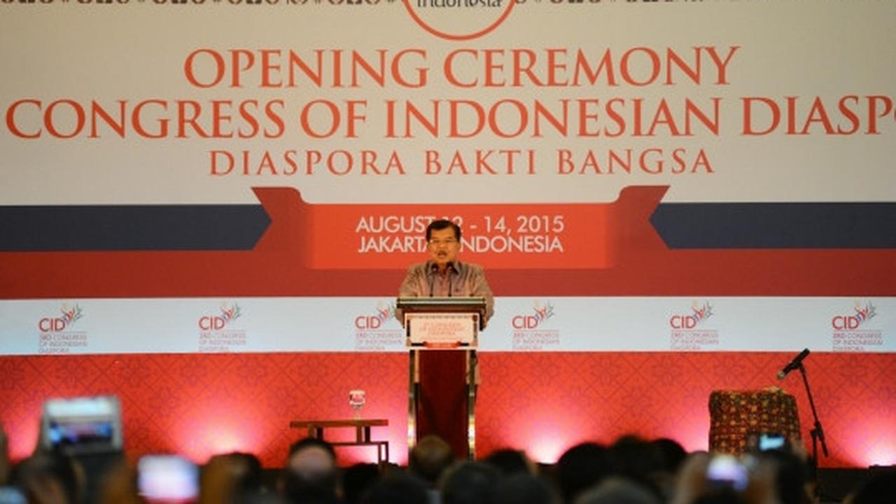 Tabuh beduk, Jusuf Kalla resmi buka Kongres Diaspora Indonesia