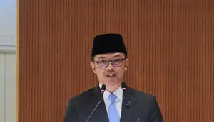 Menlu RI Sugiono dalam pertemuan High Level Segment Conference on Disarmament di Jenewa, Swiss (24/2/2025). (Dok. Kemlu RI)
