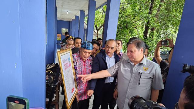 Airlangga Hartarto Hadiri Simulasi Makan Siang Gratis di SMP Negeri di Kabupaten Tangerang