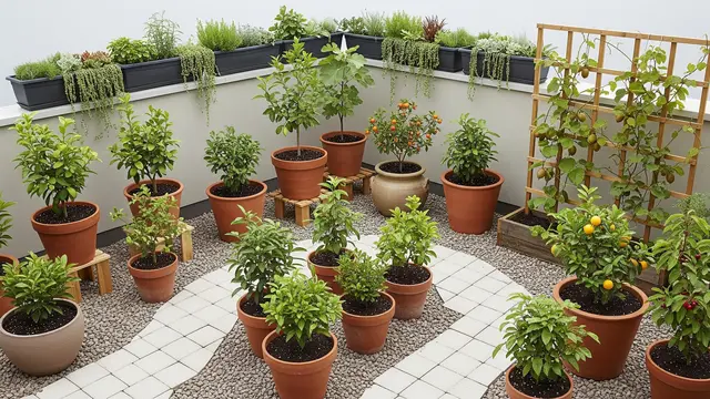 Ide Kebun Buah Mini di Rooftop Rumah Sederhana Anti Panas/Gemini AI