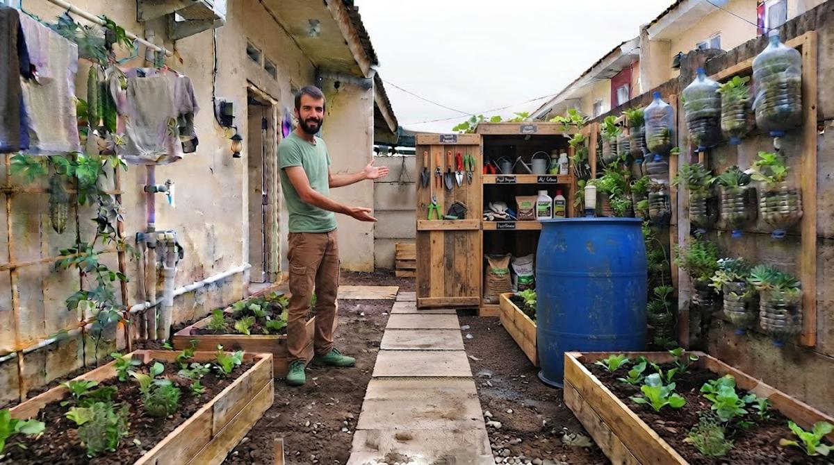 Menata Halaman Belakang Rumah Subsidi Jadi Kebun Sayur