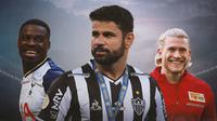 Ilustrasi - Serge Aurier, Diego Costa, Loris Karius (Bola.com/Adreanus Titus)