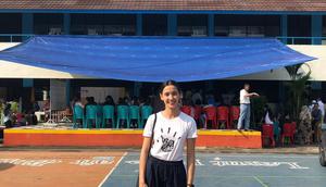 Helena Tumbelaka saat memilih di Pemilu 2019 (Dok Pribadi)