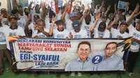 Ratusan Warga Sunda Lampung Selatan Gabung Laju Bara Dukung Egi-Syaiful