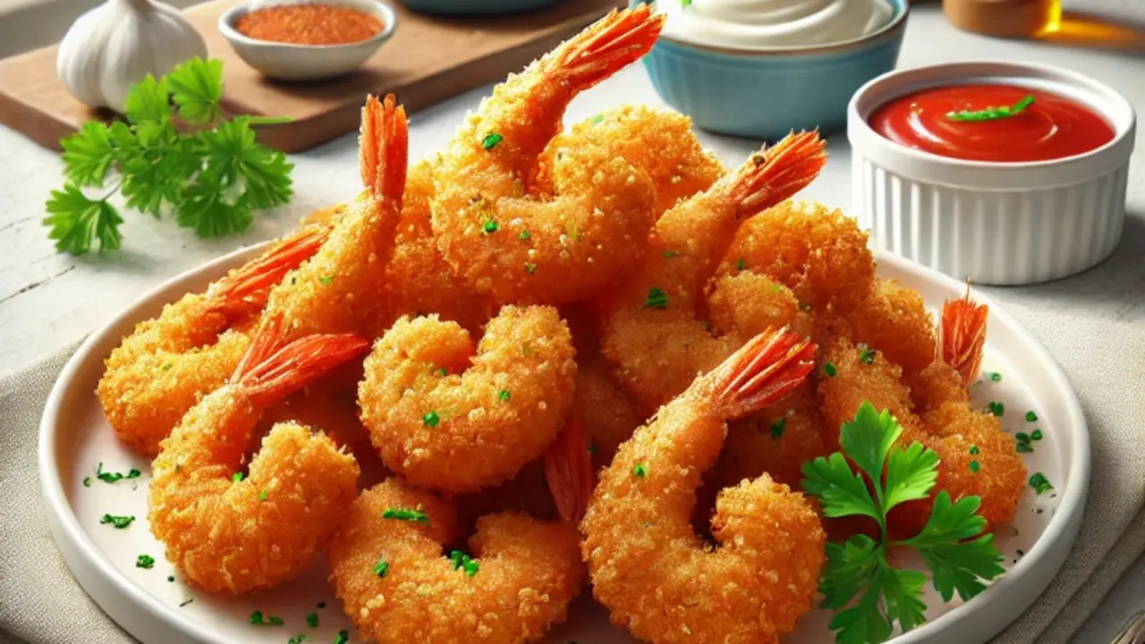 illustrasi udang krispi kriwil