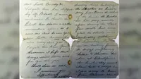 Sepucuk surat dari pimpinan musisi di atas kapal Titanic kepada orangtuanya mengatakan bahwa ia tidak punya waktu lagi untuk bertemu mereka.
