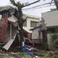 Topan Shanshan melanda Miyazaki, Jepang. (AP)