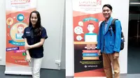Reyza Melaini dari Universitas Padjajaran dan Pras dari STMM MMTC Yogyakarta. 