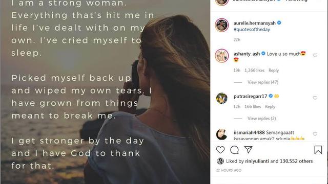 Aurel Hermansyah I Am Strong Women