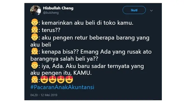 Curhatan Netizen Soal Gaya Pacaran Ala Anak Akutansi