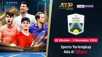 Live Streaming Bola Tenis ATP Tour 1000: Rolex Paris Master 2024 di Vidio