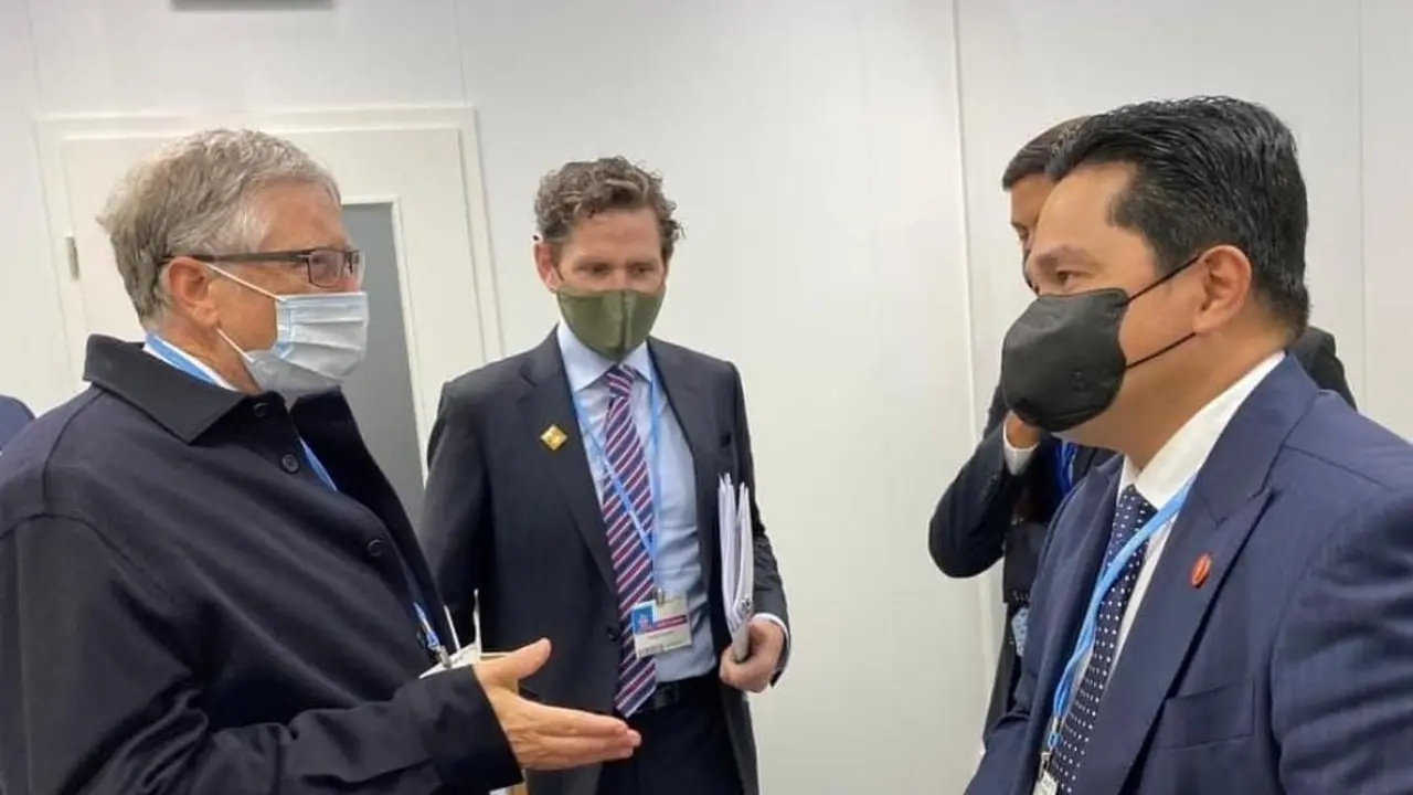 Menteri BUMN Erick Thohir bertemu dengan pengusaha Amerika Serikat Bill Gates