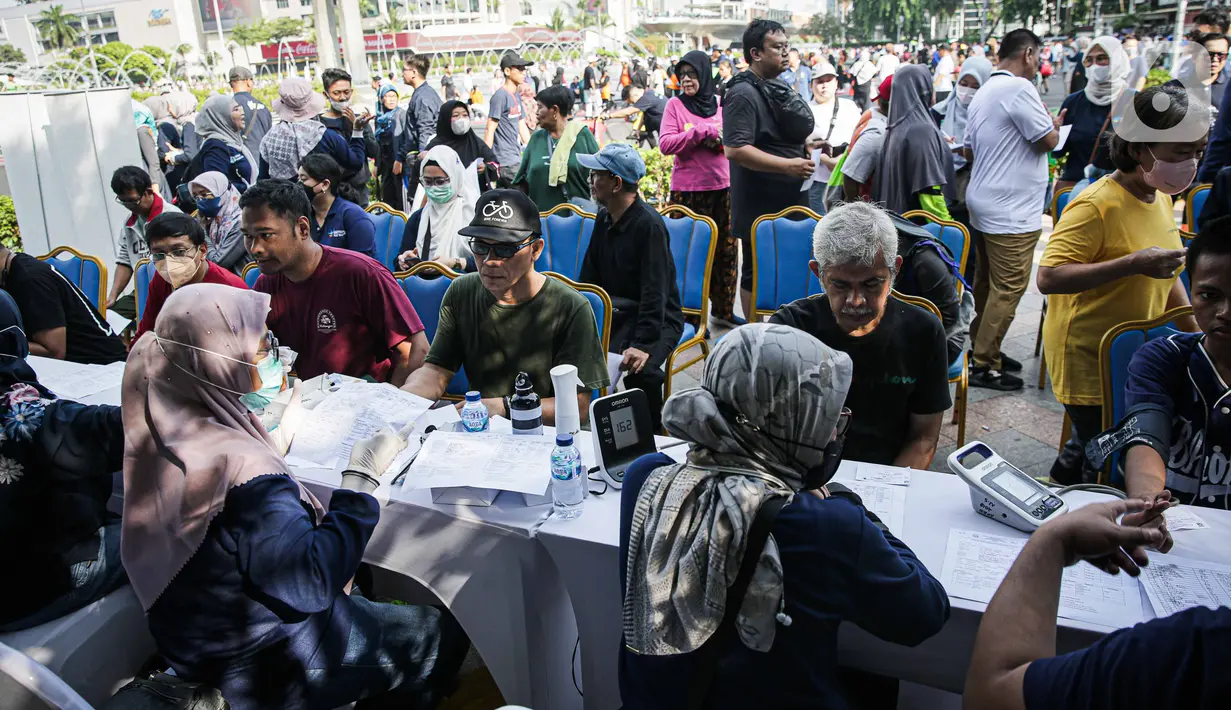 Lonjakan kasus Covid-19 ini ditengarai terjadi karena sub varian Omicron EG.5 dan EG.2 atau yang kerap disebut sebagai Eris. (Liputan6.com/Faizal Fanani)
