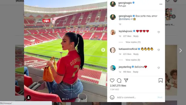 Georgina Rodriguez, kekasih Cristiano Ronaldo