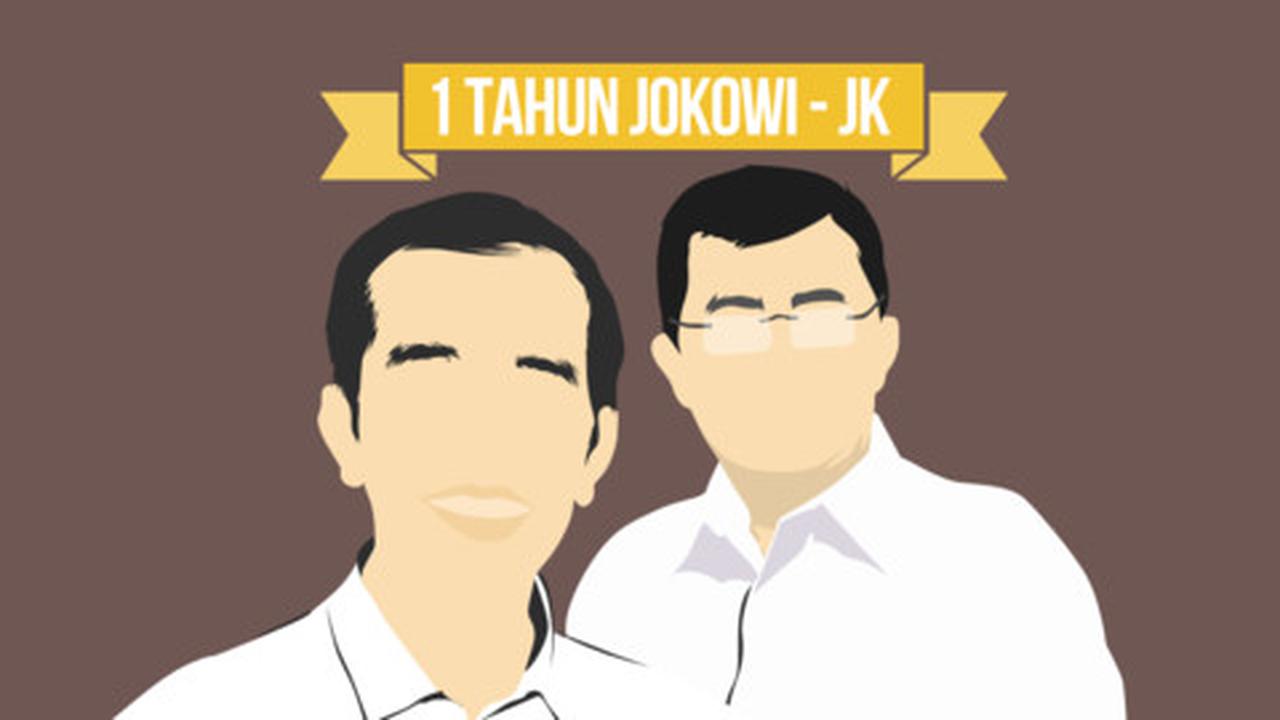 Setahun Jokowi-JK, tuai pujian panen kritikan