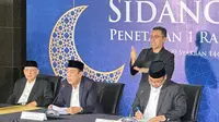Sidang Isbat Penetapan 1 Ramadhan 1445 Hijriah/2024 Masehi. (Liputan6.com/Nanda Perdana Putra)