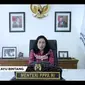 Menteri PPPA I Gusti Ayu Bintang Darmavati di Anugerah Perempuan Hebat Indonesia 2021. (Liputan6.com)