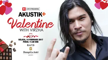 Virzha menyapa sahabat Liputan6.com di hari Kasih Sayang atau Valentine. Seperti apa penampilannya? Saksikan di edisi ke-100 Akustik Plus!