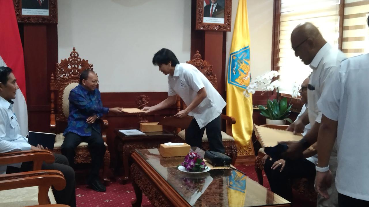 PB Akuatik Indonesia bertemu Gubernur Bali Wayan Koster di Kantor Gubernur Bali, Denpasar, Rabu (20/5/2026).