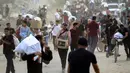 Israel telah membuka akses bantuan sejak 19 Mei 2025 namun dengan jumlah yang dibatasi. (Eyad BABA/AFP)