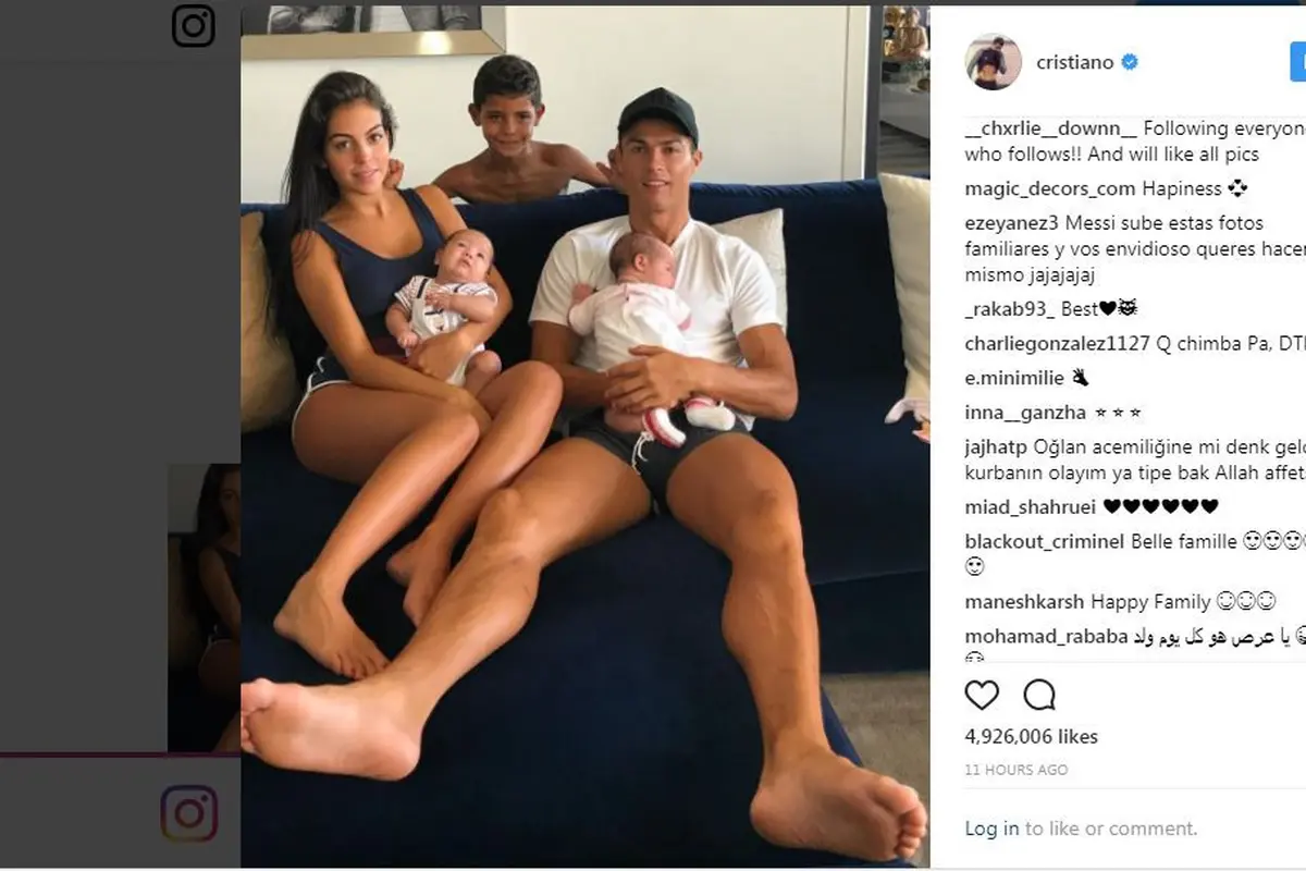 Cristiano Ronaldo kembali pamer keharmonisan rumah tangganya