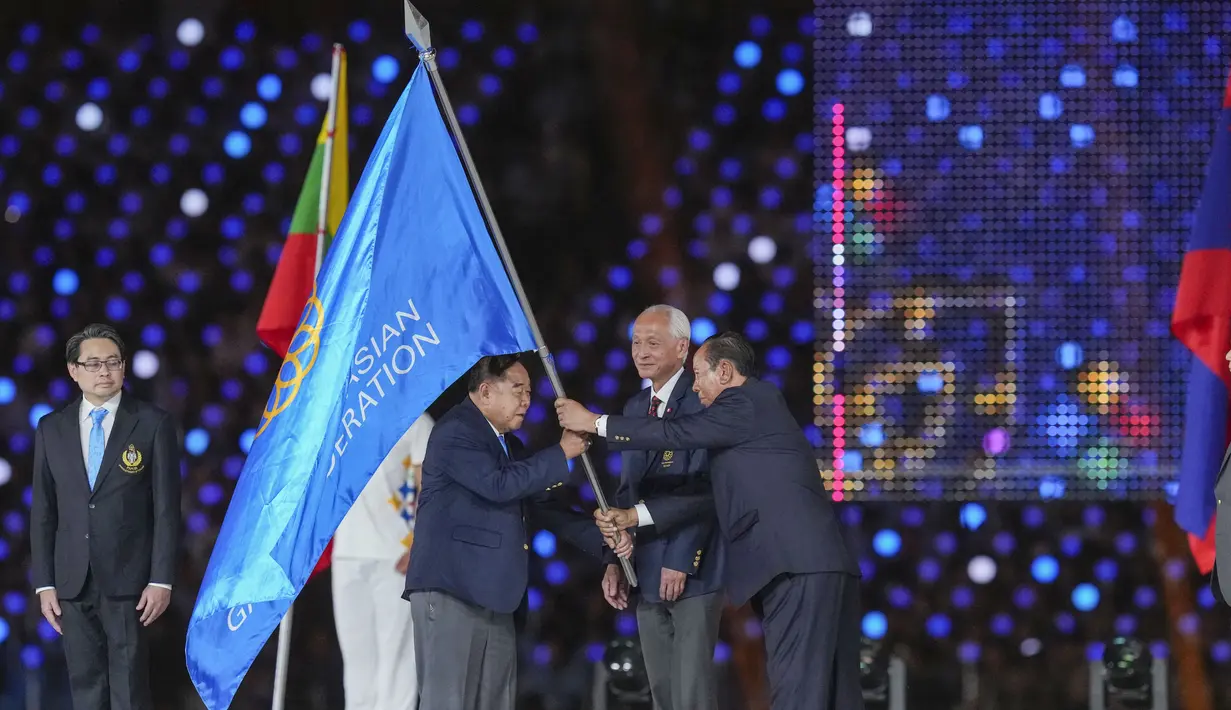 Thailand akan menjadi tuan rumah SEA Games berikutnya pada tahun 2025. (AP Photo/Tatan Syuflana)